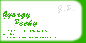 gyorgy pechy business card